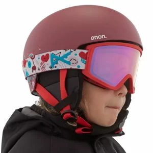 Anon Rime 3 Snowboardhelm Doodle Red Kinder 12